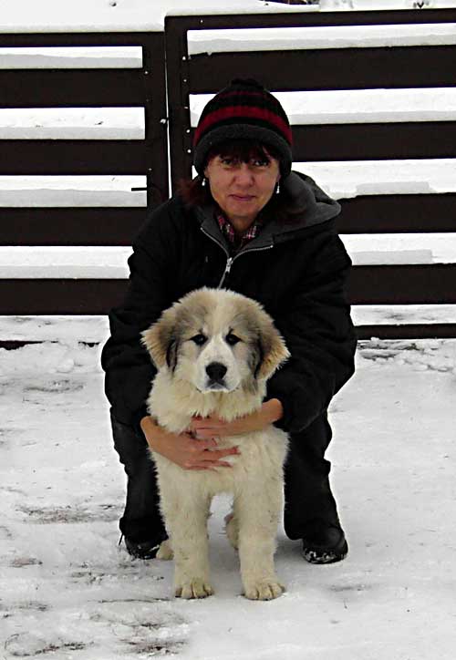 Bernadeta - zima 2005 s majitelkou